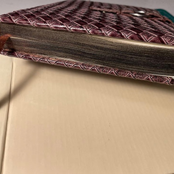 Basketweave Vinyl Lined Journal - Picture 6 of 6